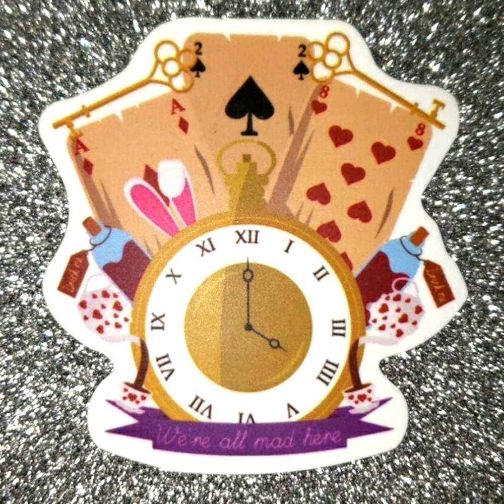 10/$10 ALICE IN WONDERLAND waterproof Sticker